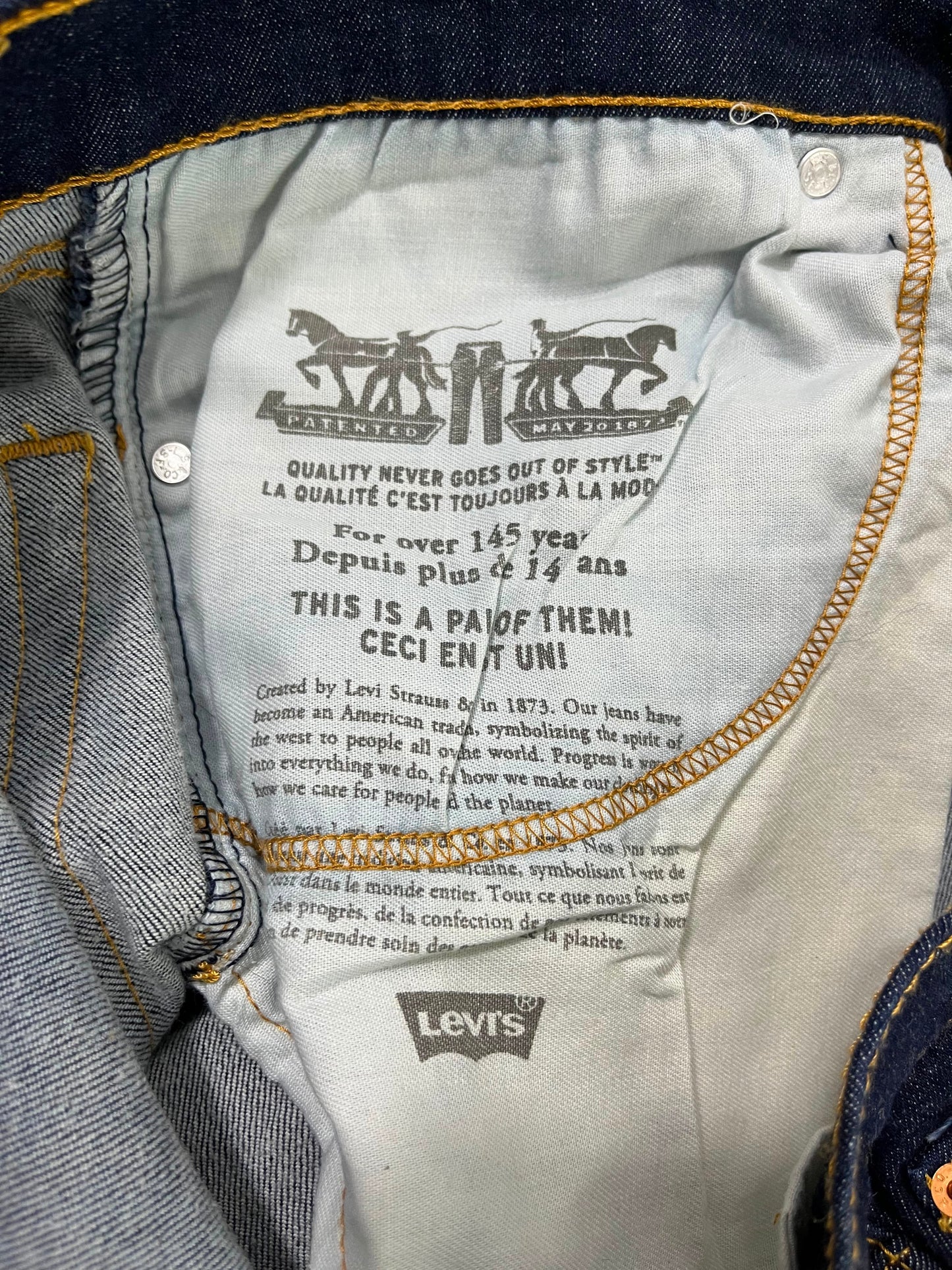 JEANS LEVI'S 541 ATHLETIC TAPER AZUL OSCURO Talla W38 L32