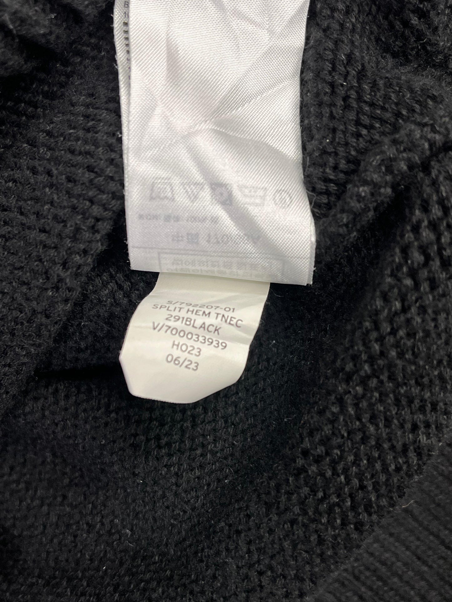 SWEATER GAP CUELLO ALTO OVERSIZE NEGRO TALLA M