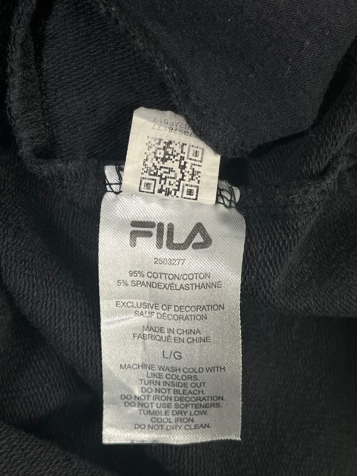 POLERÓN FILA MUJER TALLA L NEGRO