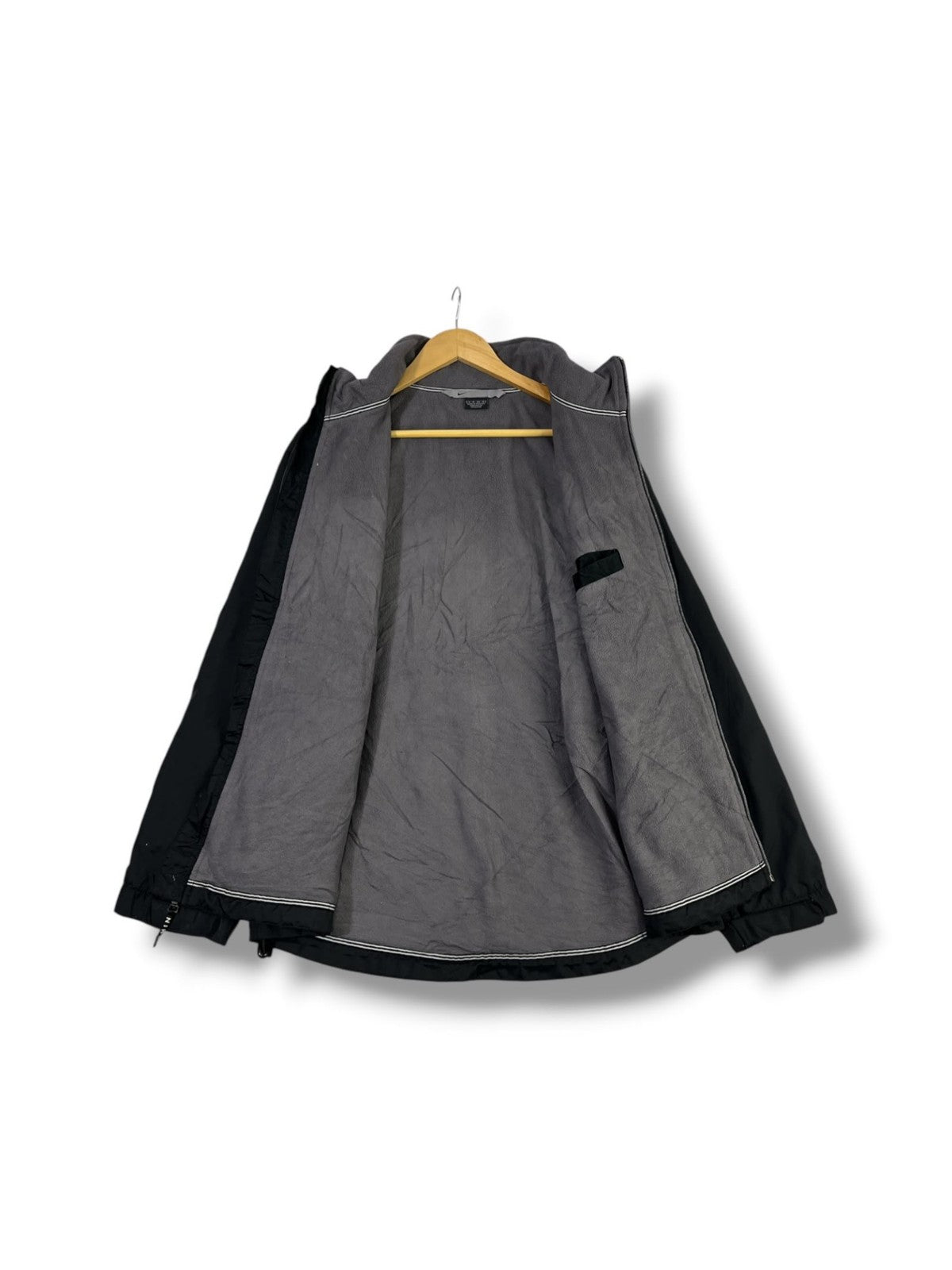 Forro polar interior gris de chaqueta Nike