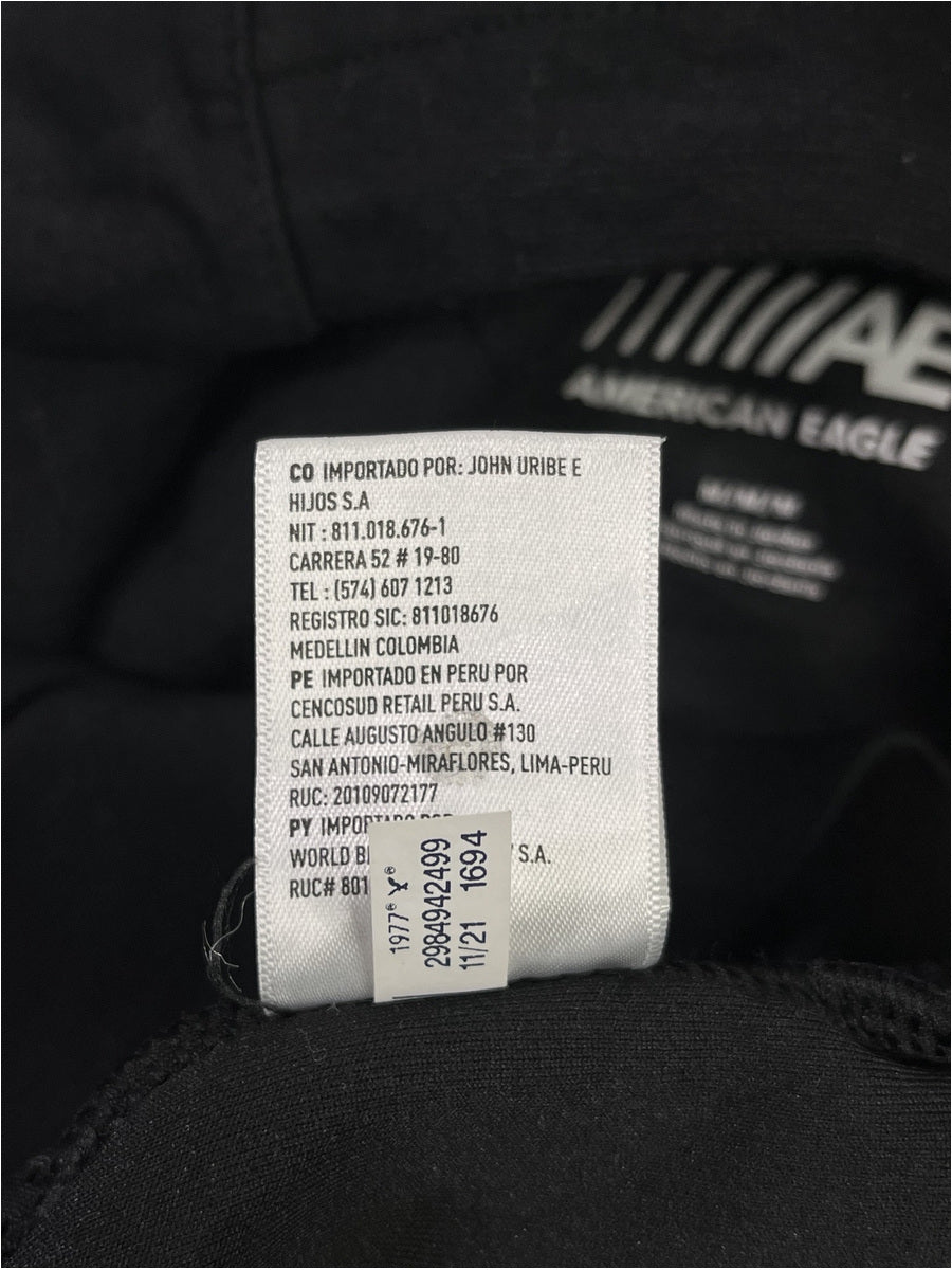 Fotografía original de la etiqueta interior de importación