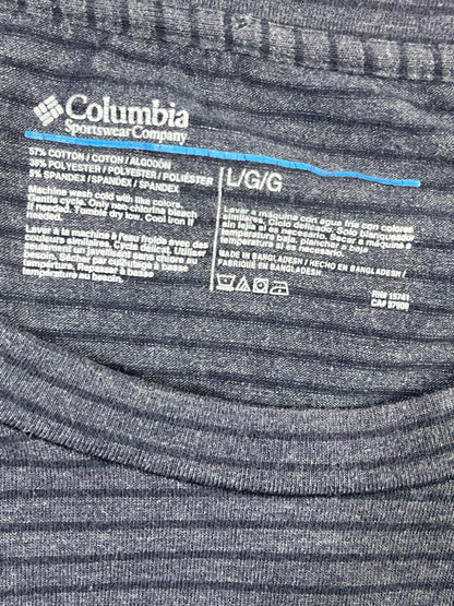 Fotografía original etiqueta Columbia L y composición 57% algodón 38% poliéster 5% elastano
