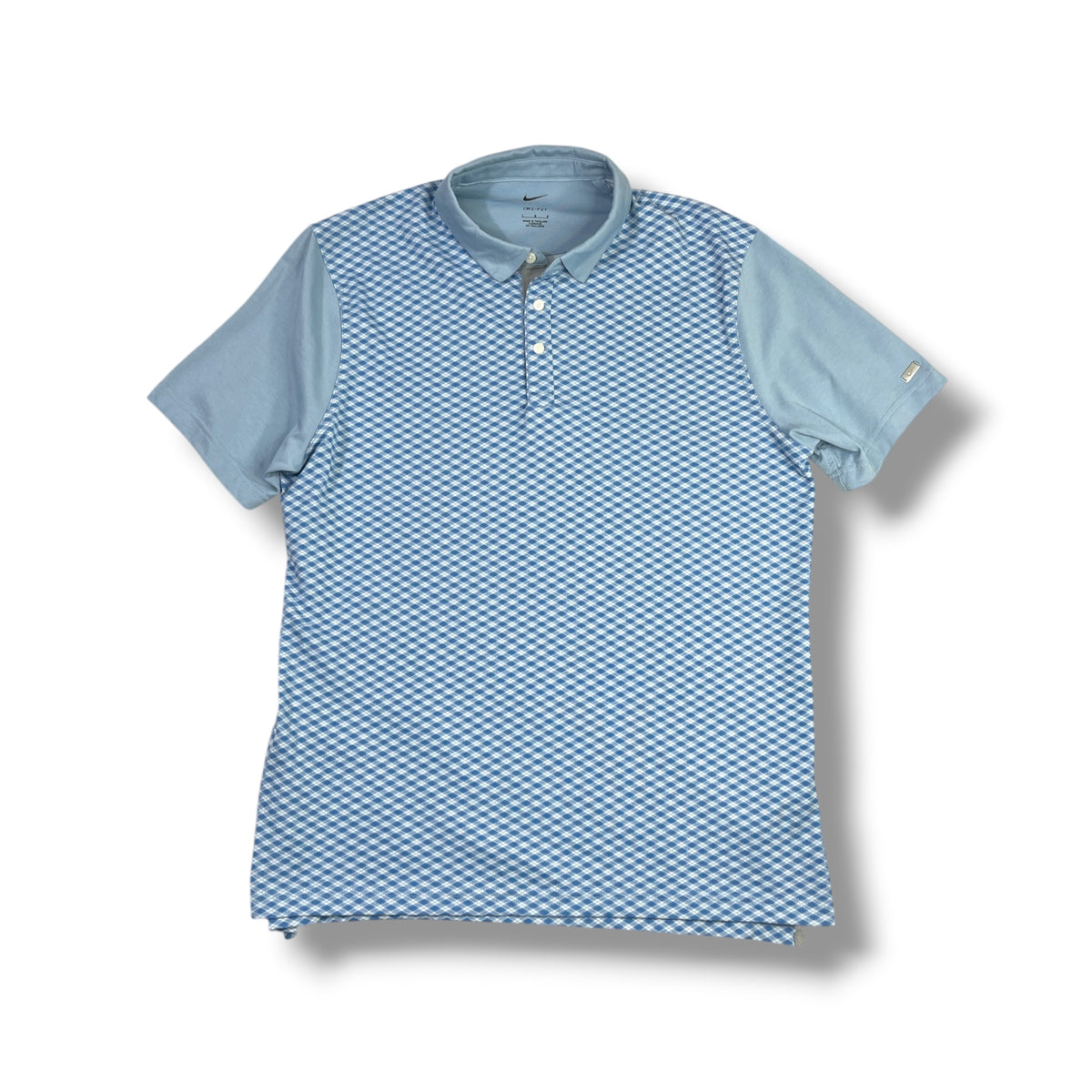 Polera Nike Dri-FIT a cuadros vista frontal