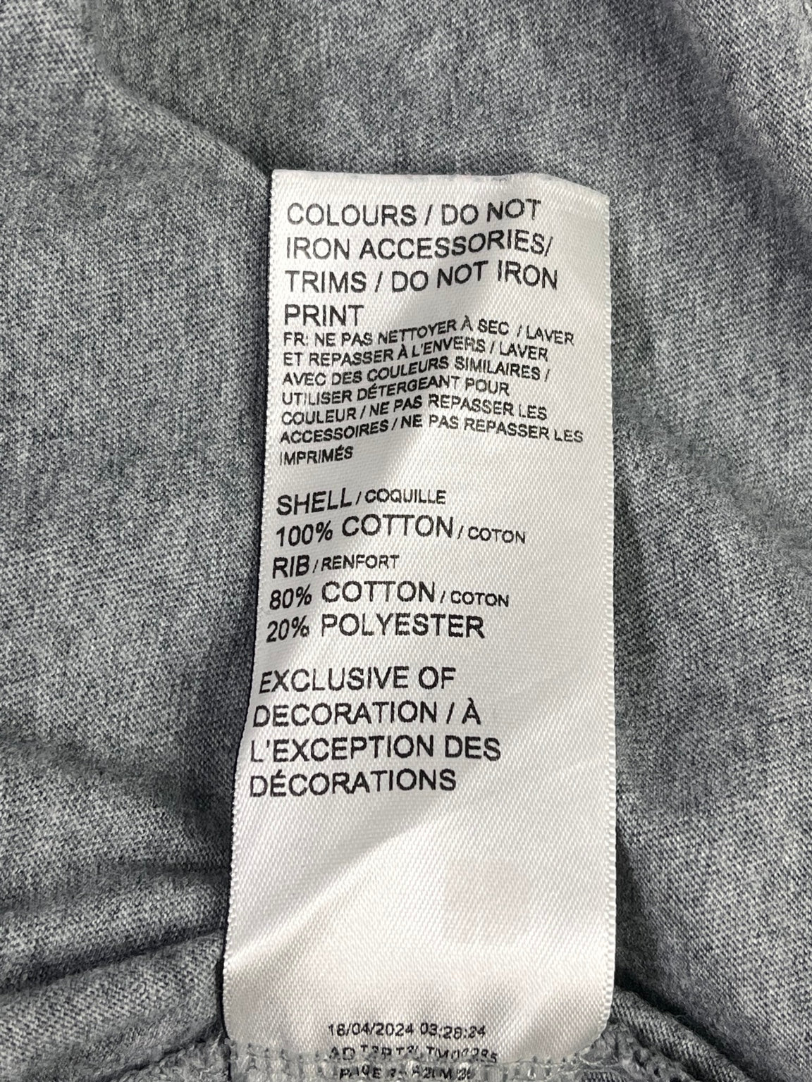 Composición algodón de polera Puma