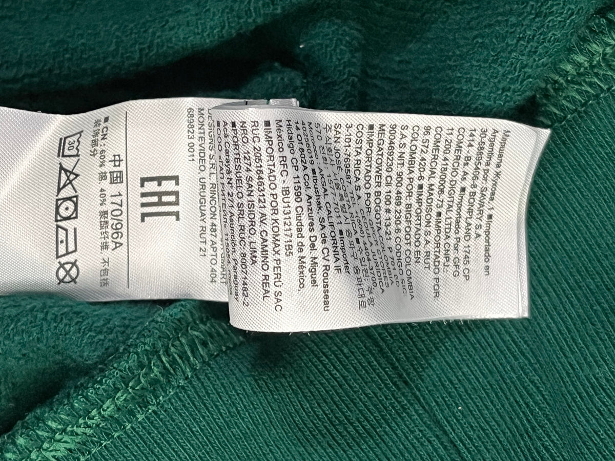 Etiqueta GAP instrucciones cuidado
