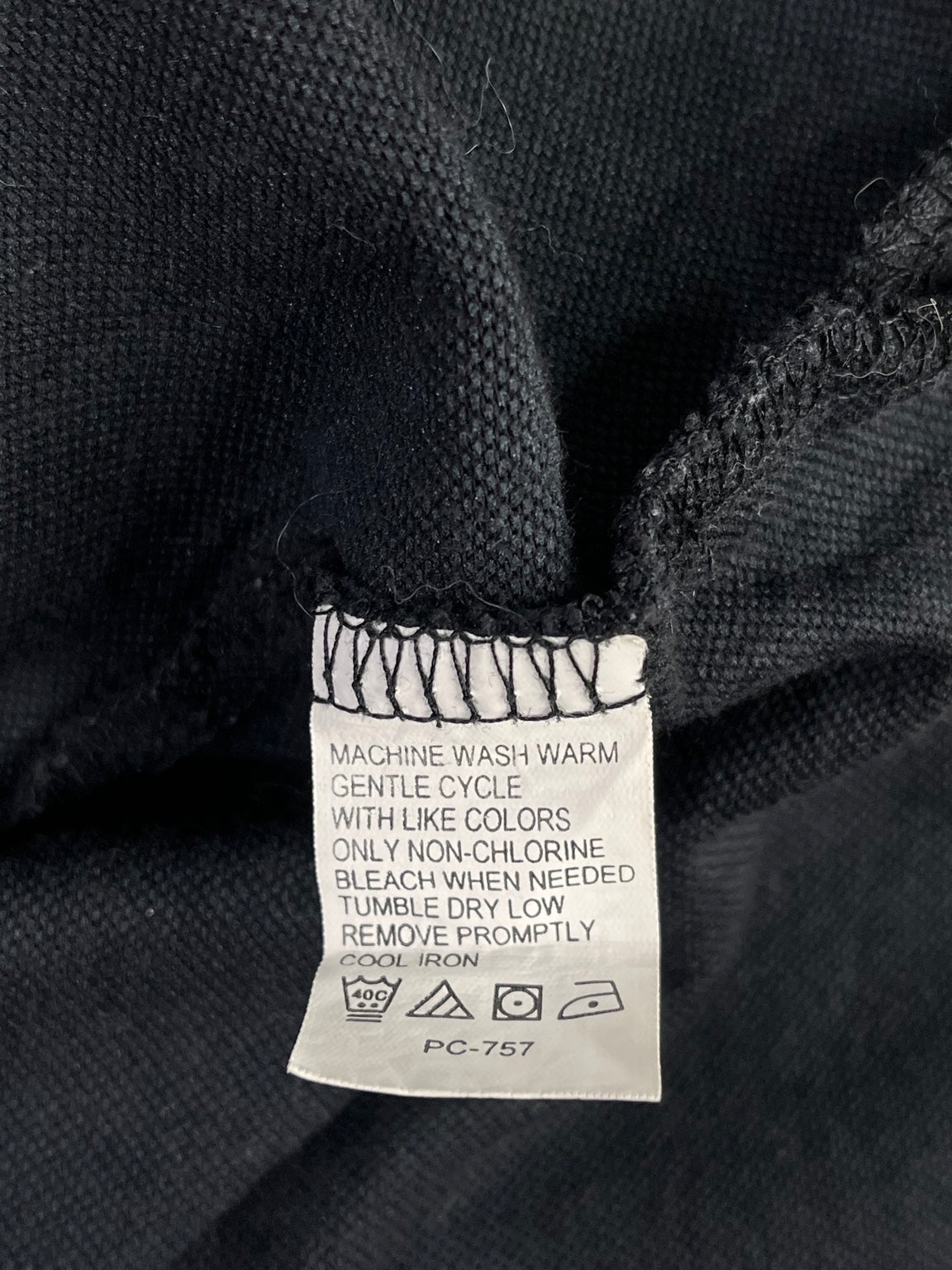 Etiqueta instrucciones de lavado