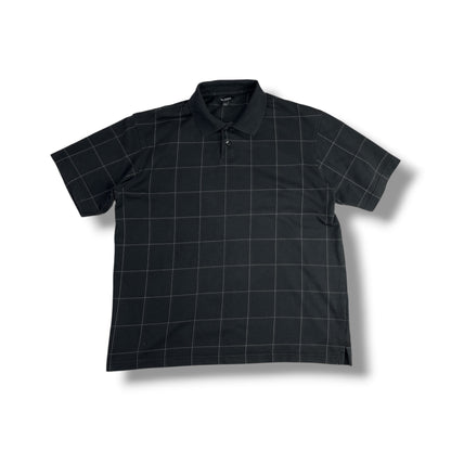 Polera polo Van Heusen negra, vista frontal