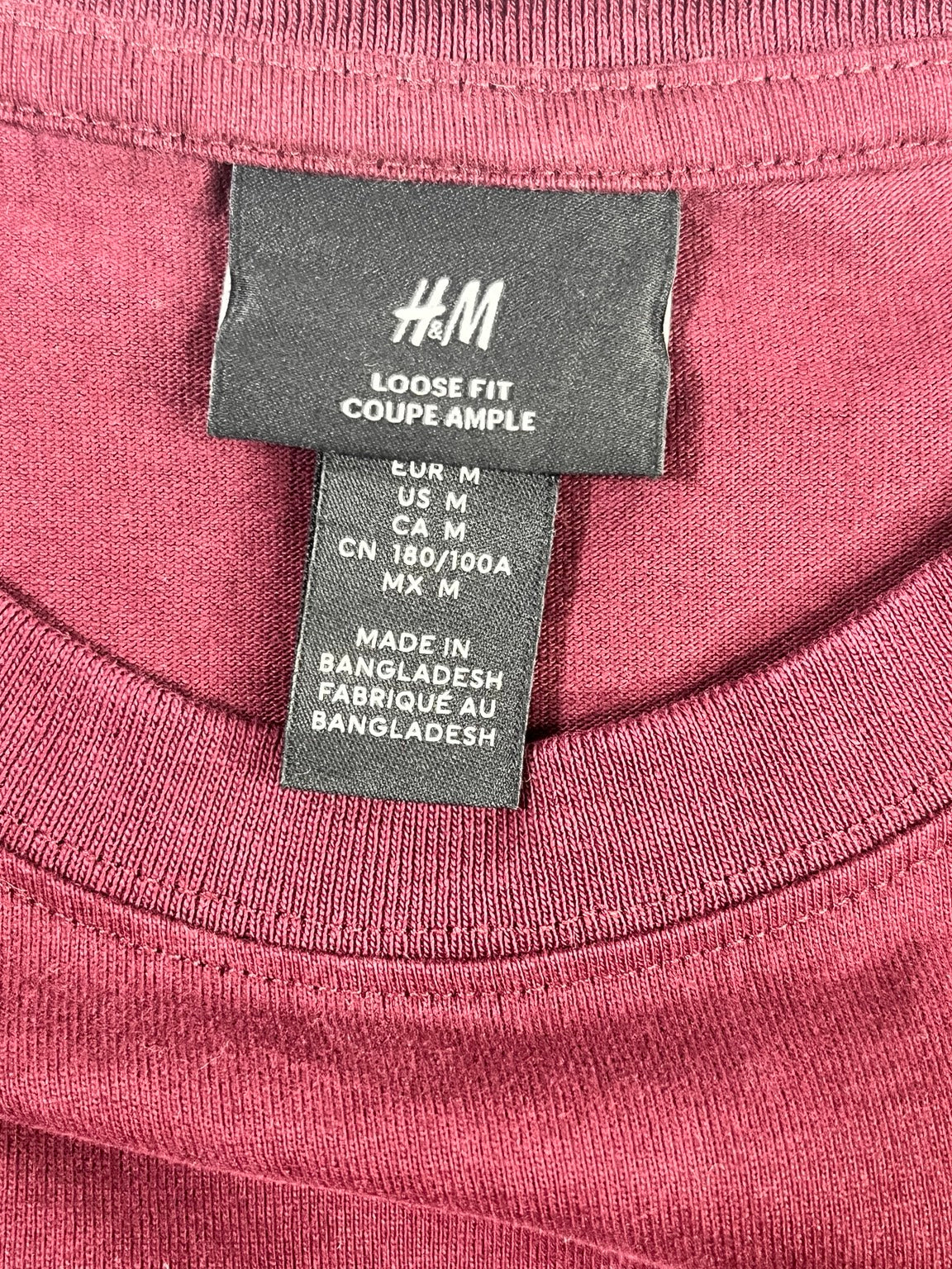 Etiqueta H&M Loose Fit talla M