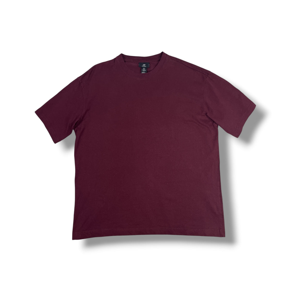 Polera H&M burdeo frente original