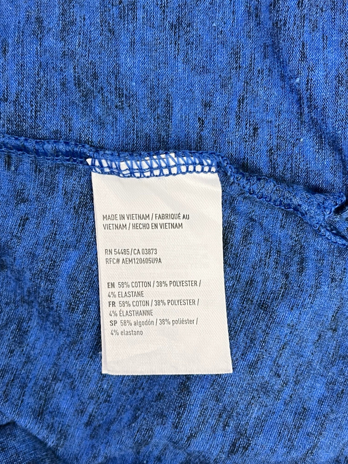 Etiqueta composición de tela