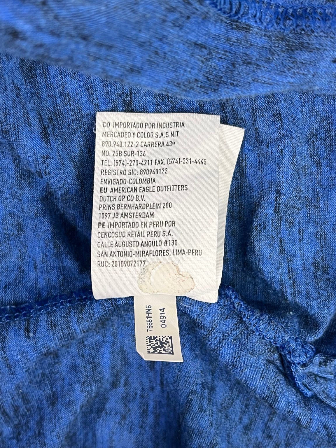 Detalle adicional de etiquetas