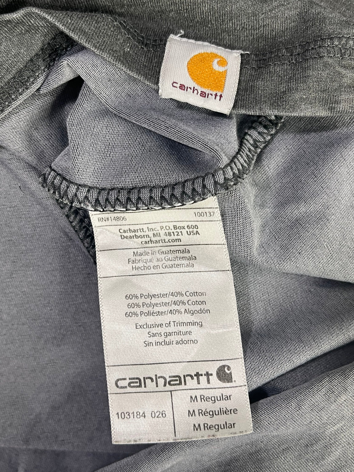 Etiqueta original talla M y 60% poliéster 40% algodón
