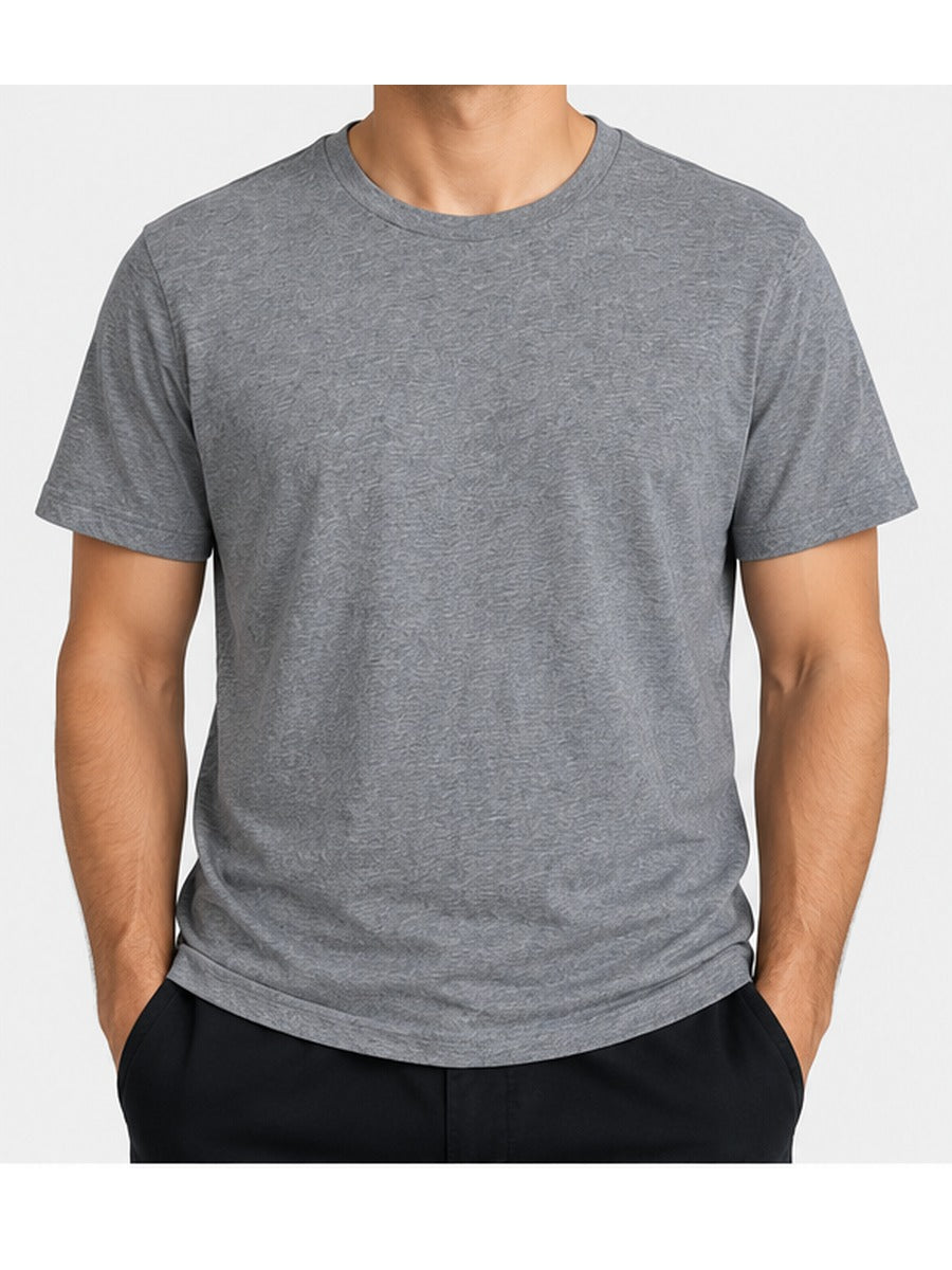Portada ilustrativa GAP Standard Tee gris talla L en modelo frontal 3:4