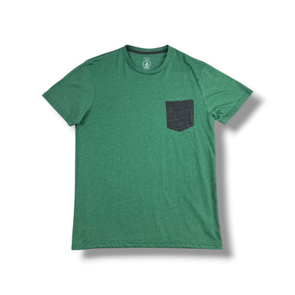 Foto original frontal polera Volcom verde