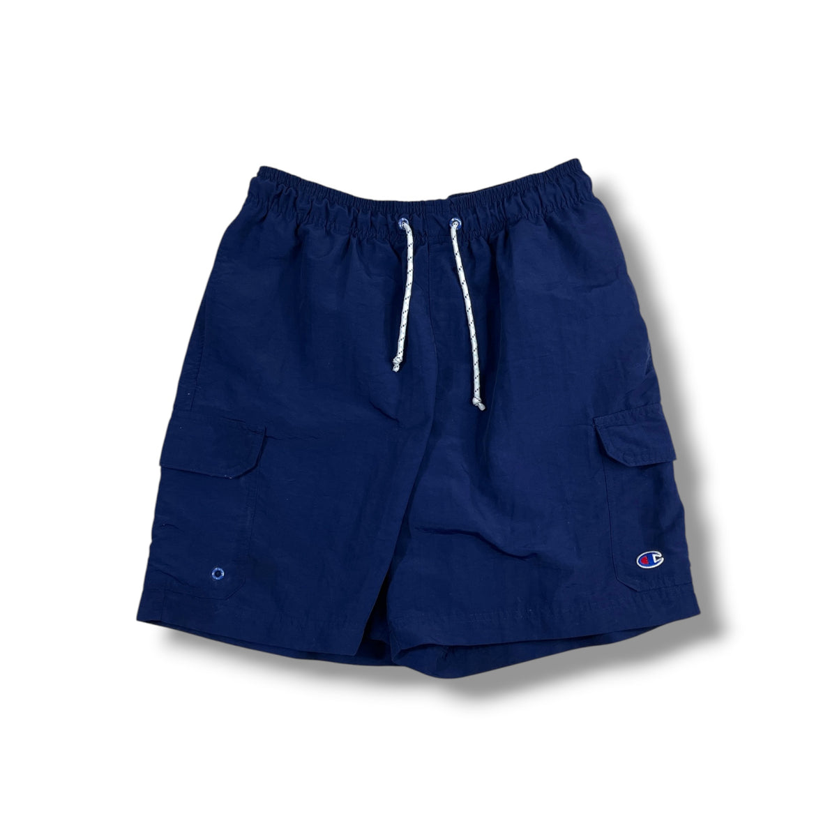 Fotografía real de short Champion azul marino vista frontal