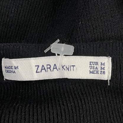Etiqueta real Zara Knit talla M en formato cuadrado ampliado