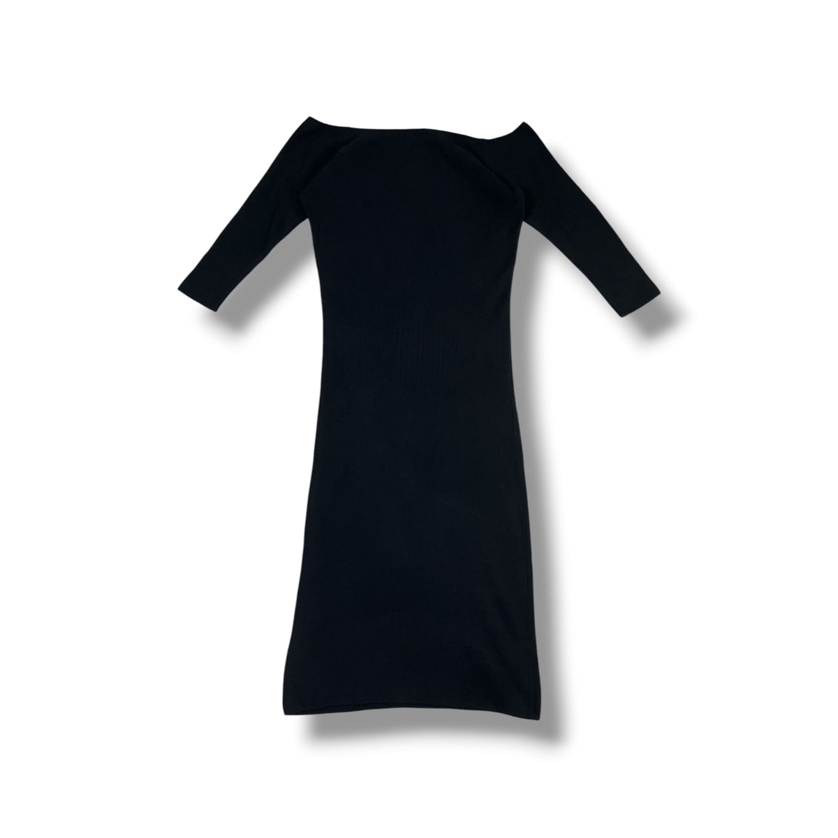 Vestido Zara Knit negro vista posterior