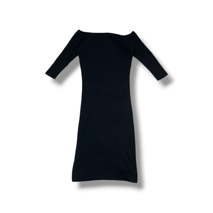 Vestido Zara Knit negro vista posterior