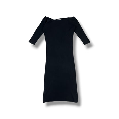 Vestido Zara Knit negro vista frontal