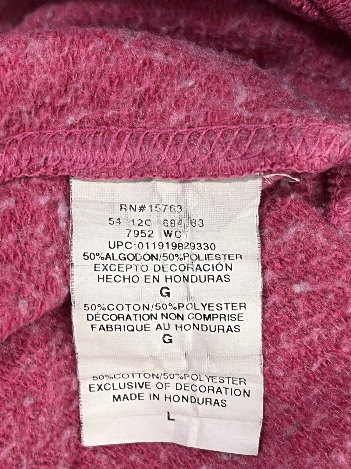 Composición 50% algodón, 50% poliéster