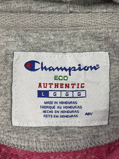 Etiqueta Champion ECO Authentic talla L, hecho en Honduras