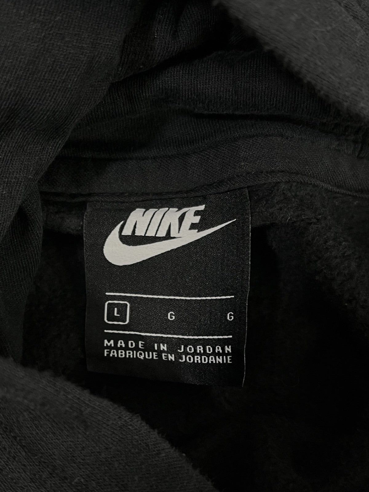 Etiqueta original Nike talla L y hecho en Jordania