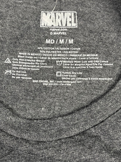 Etiqueta original Marvel talla M y composición 50 algodón 50 poliéster