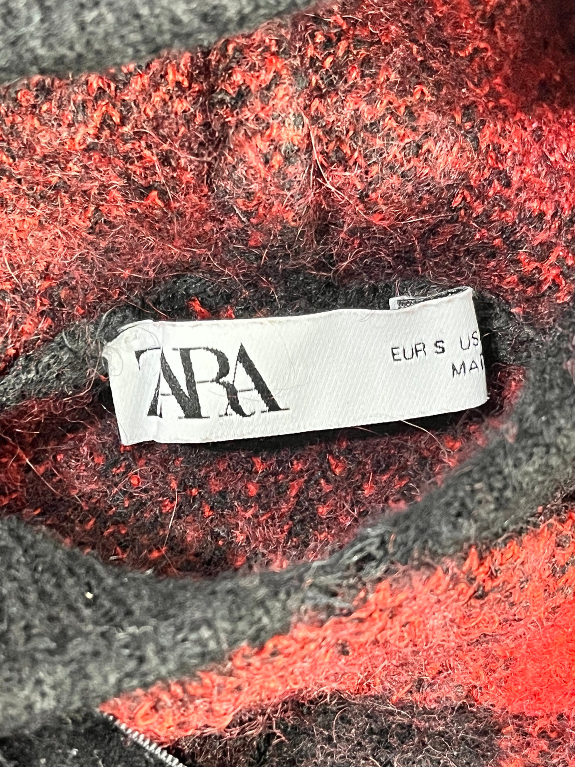 Fotografía original detalle etiqueta Zara