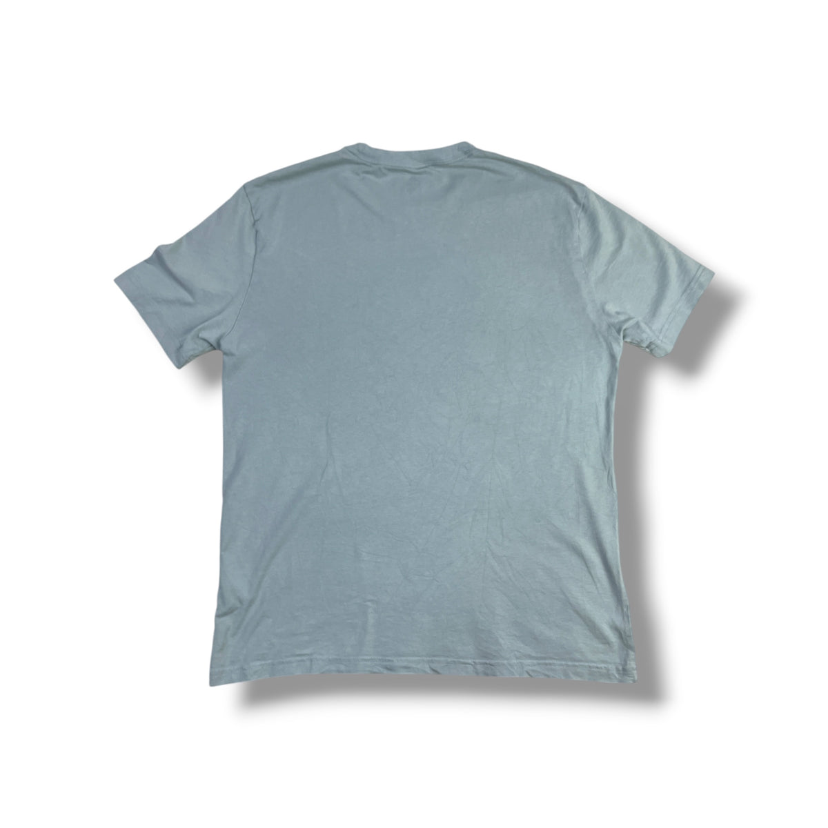 Vista trasera polera Hurley celeste