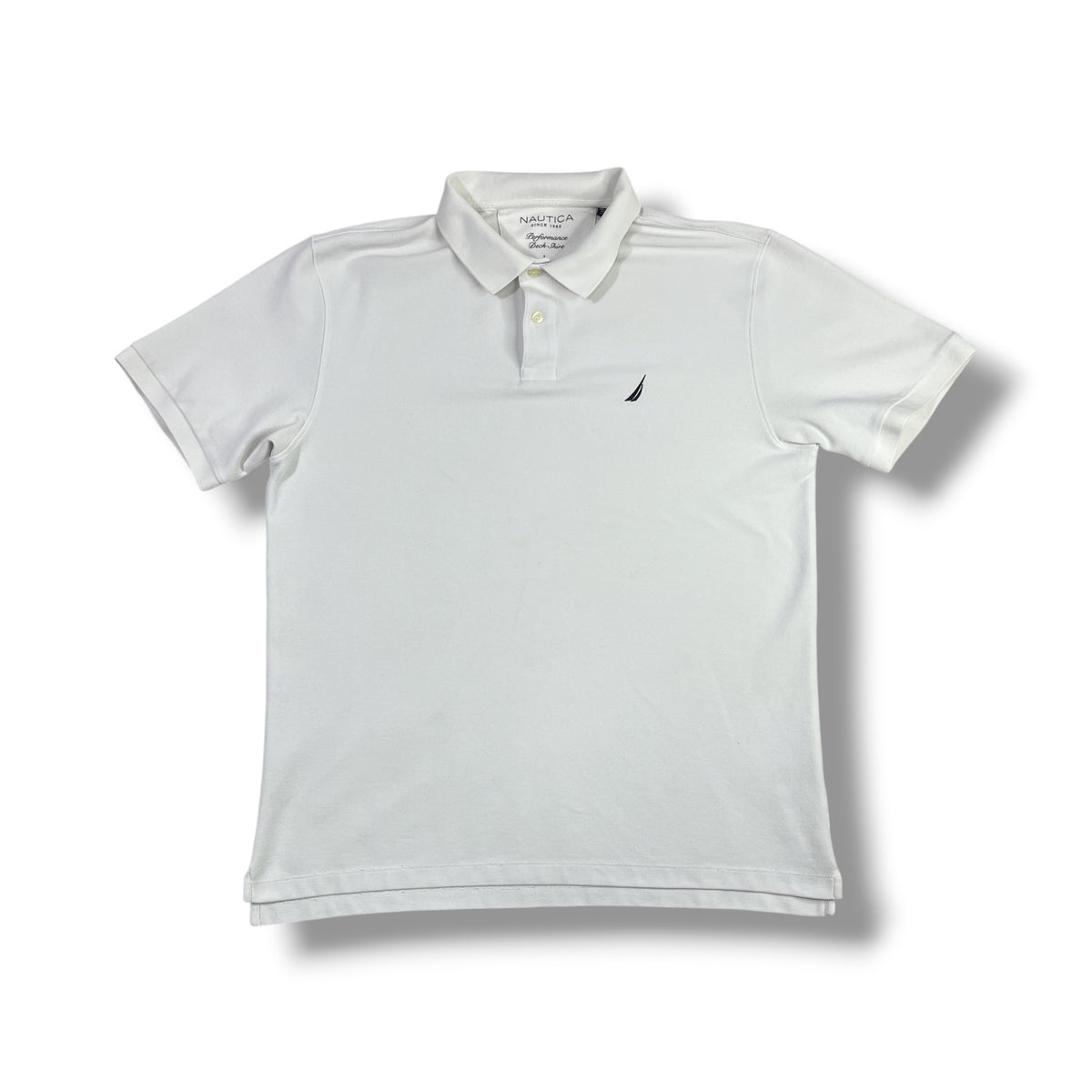 Polera Nautica blanca hombre talla L vista frontal