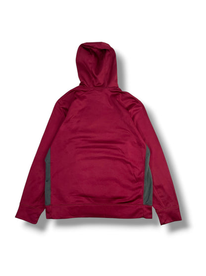 Espalda de polerón Nike Therma-FIT burdeo talla L