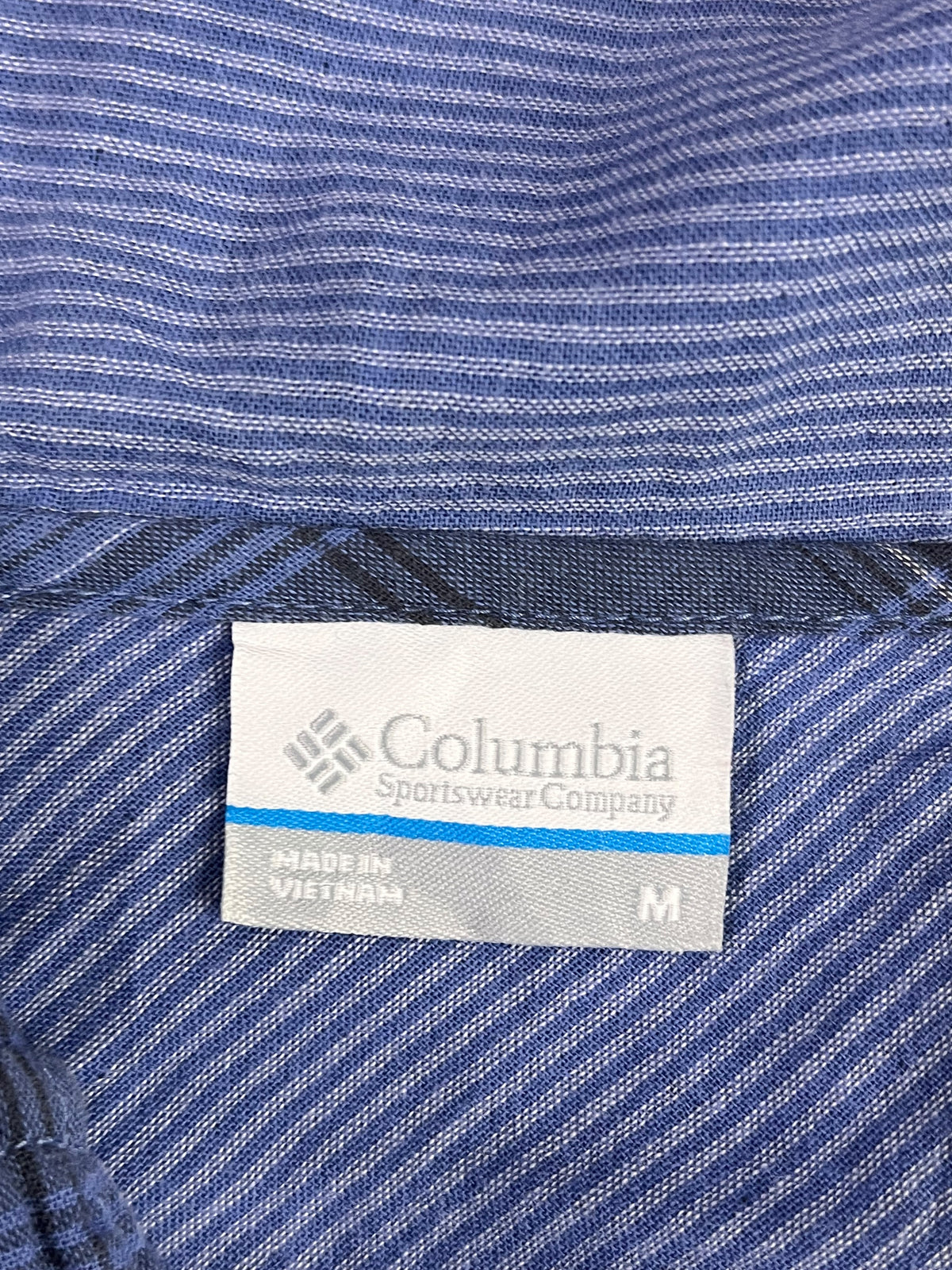 CAMISA COLUMBIA MUJER TALLA M AZUL A CUADROS CON CAPUCHA