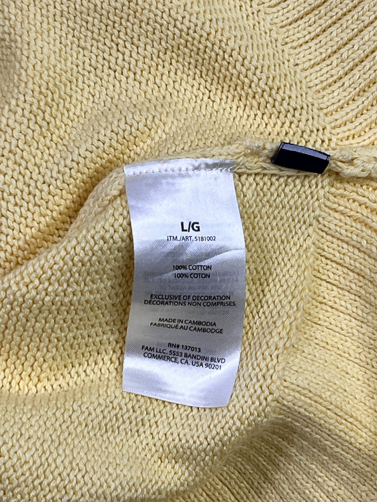 SWEATER GAP AMARILLO MUJER · TALLA L