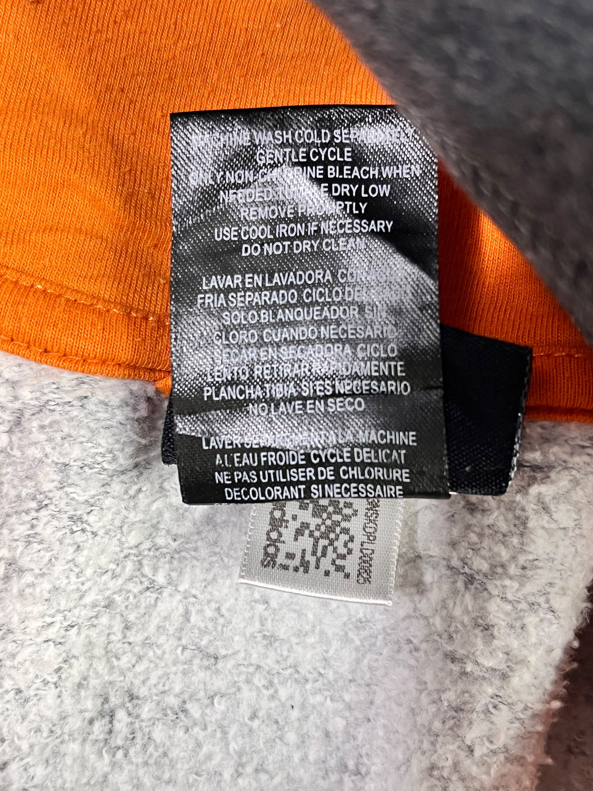 POLERÓN ADIDAS MUJER TALLA M APROX. GRIS CON NARANJO