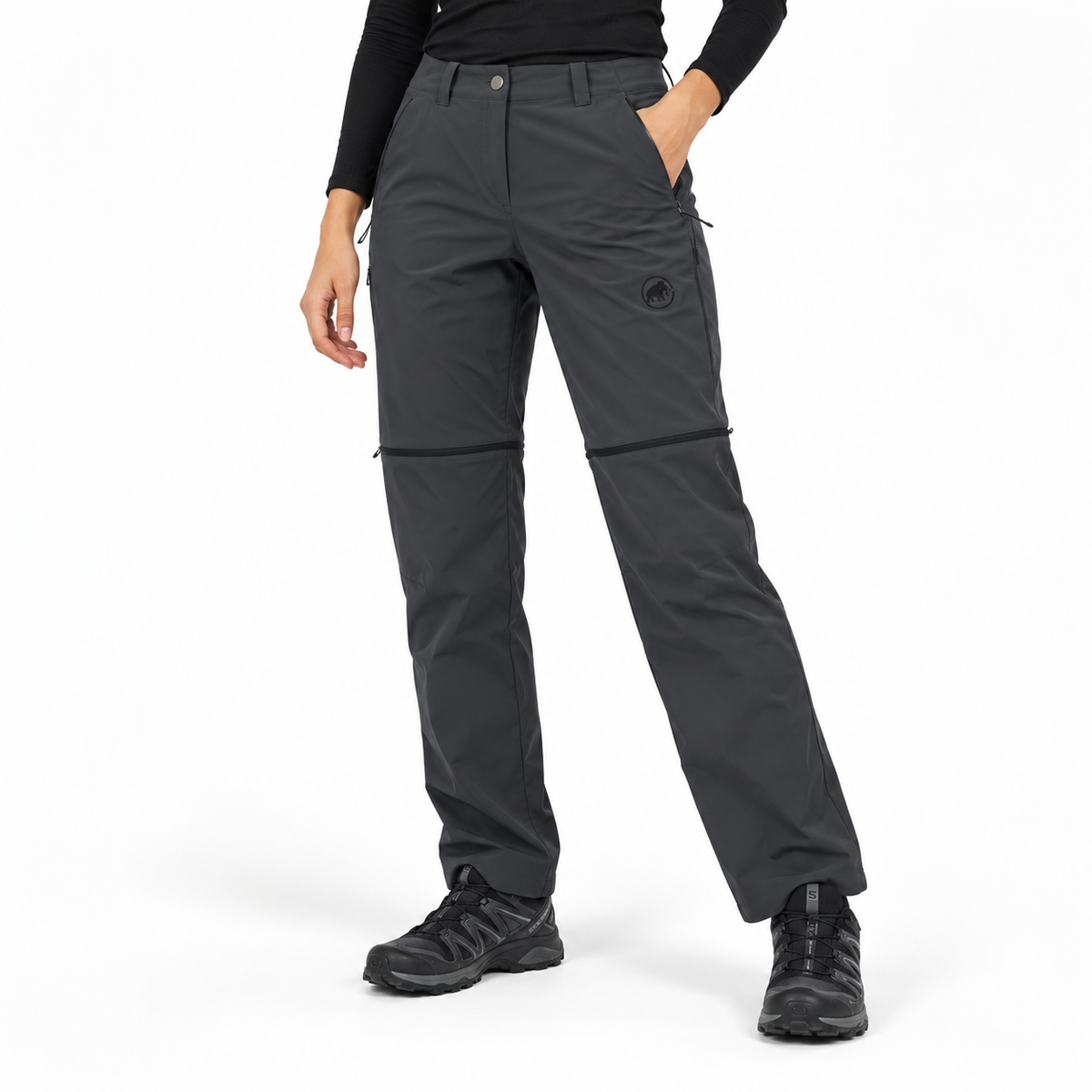 PANTALÓN MAMMUT MUJER TALLA 34 CONVERTIBLE TREKKING