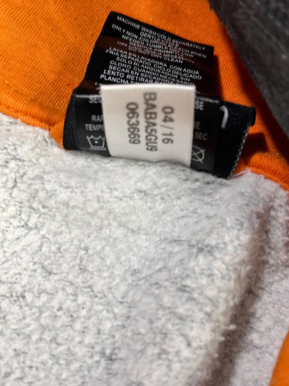 POLERÓN ADIDAS MUJER TALLA M APROX. GRIS CON NARANJO