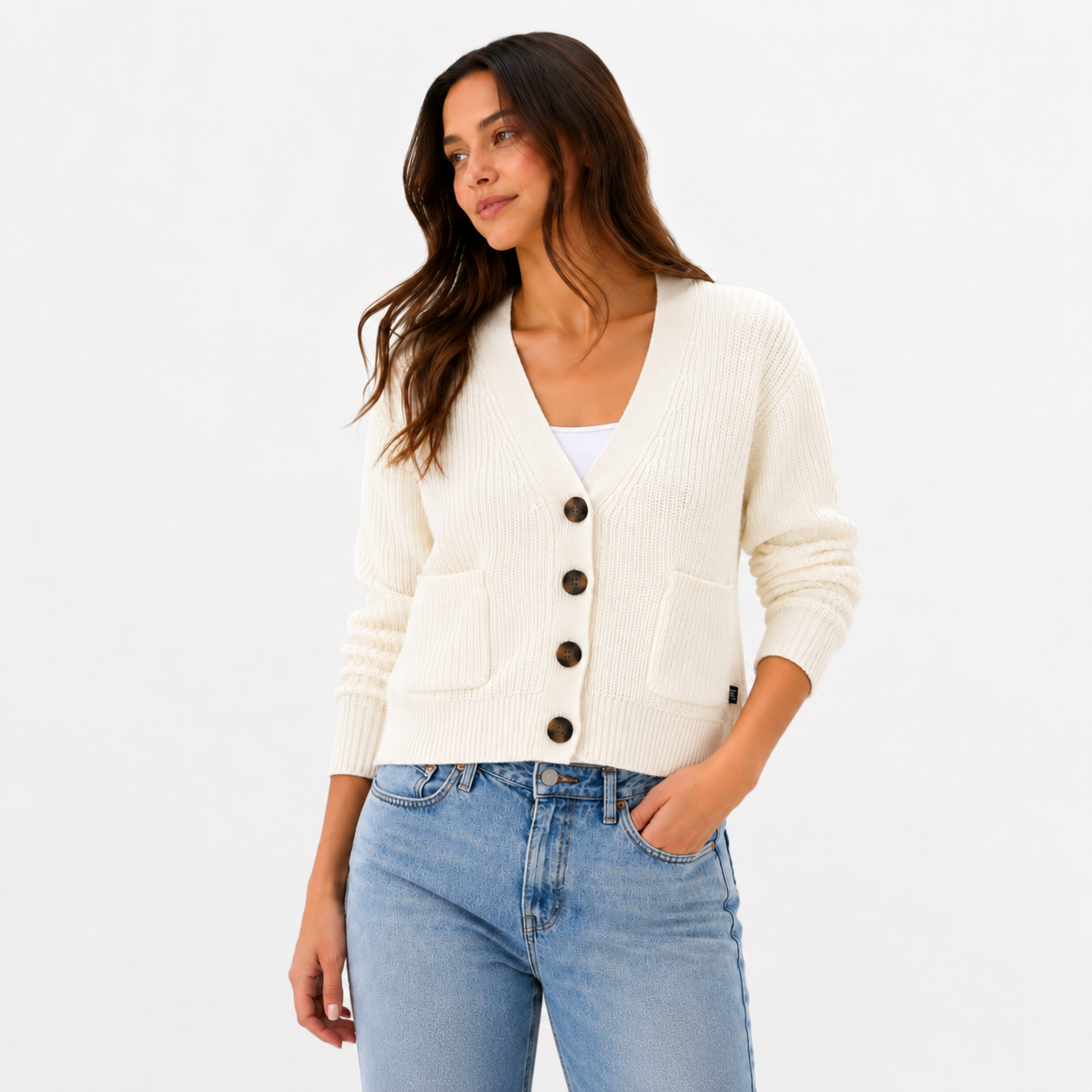 Cardigan GAP Crudo Mujer Talla L