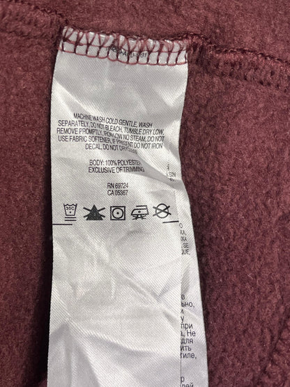 POLAR COLUMBIA HOMBRE TALLA M GRIS/BURDEO