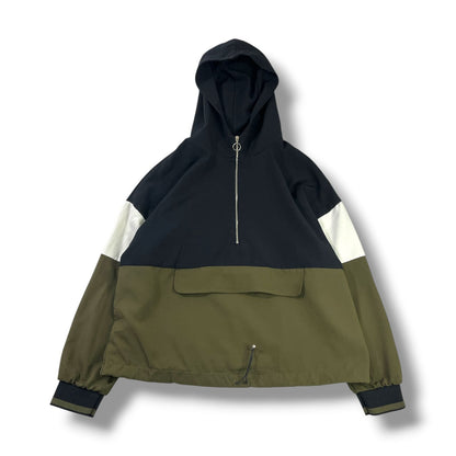 CHAQUETA LIGERA ZARA MUJER TALLA XL NEGRA/VERDE