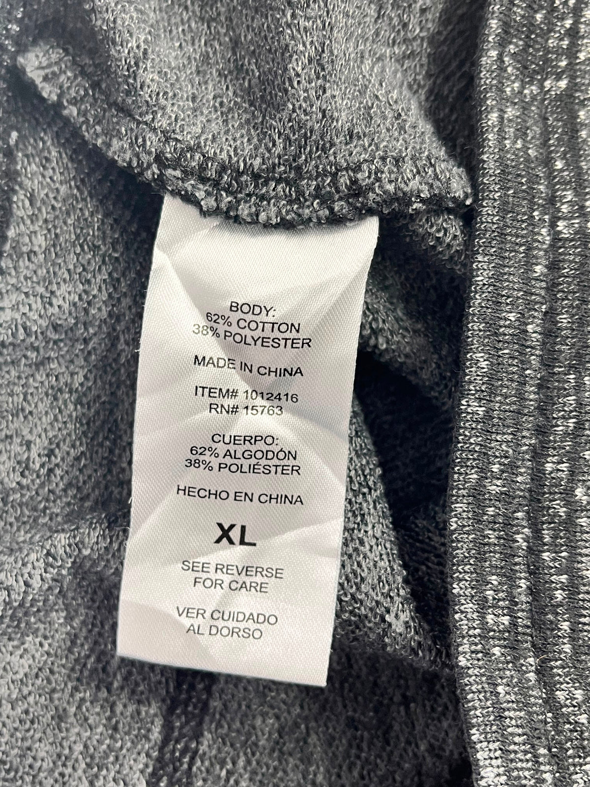 PANTALÓN JOGGER CHAMPION TALLA XL GRIS JASPEADO