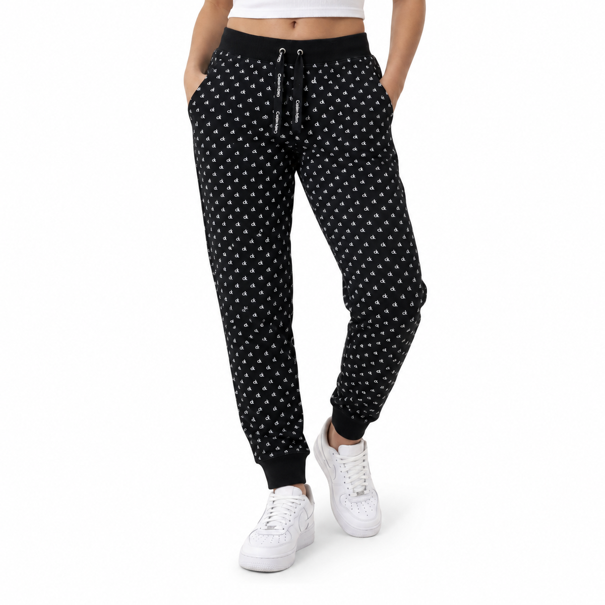 PANTALÓN JOGGER CALVIN KLEIN NEGRO ESTAMPADO TALLA S