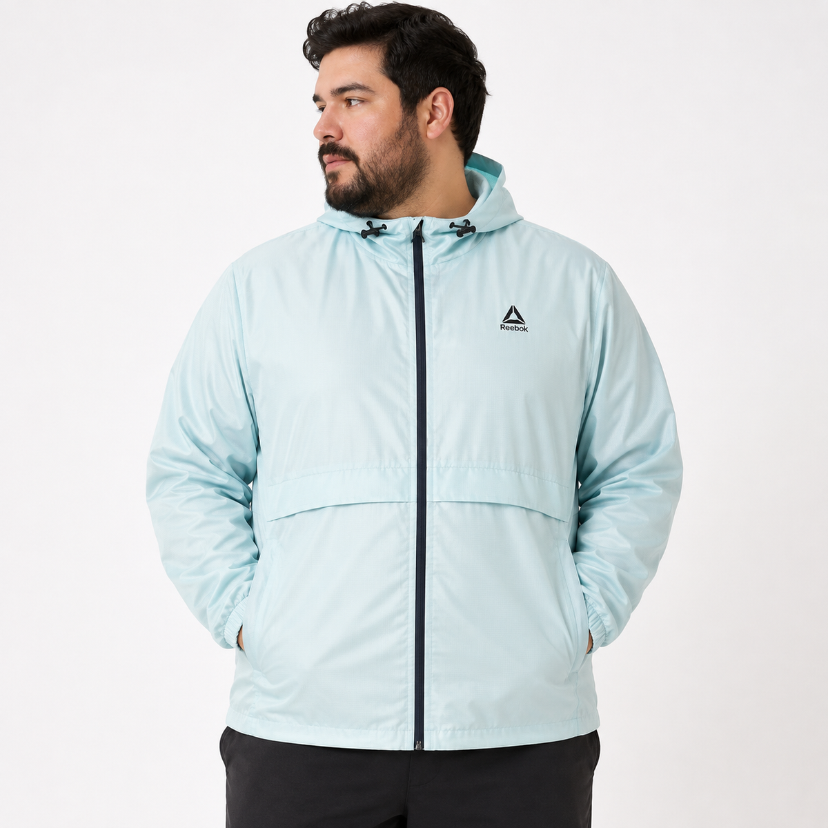 Cortaviento Reebok Original Celeste Talla 3XL