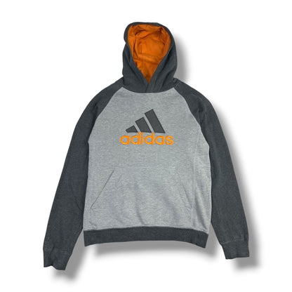 POLERÓN ADIDAS MUJER TALLA M APROX. GRIS CON NARANJO