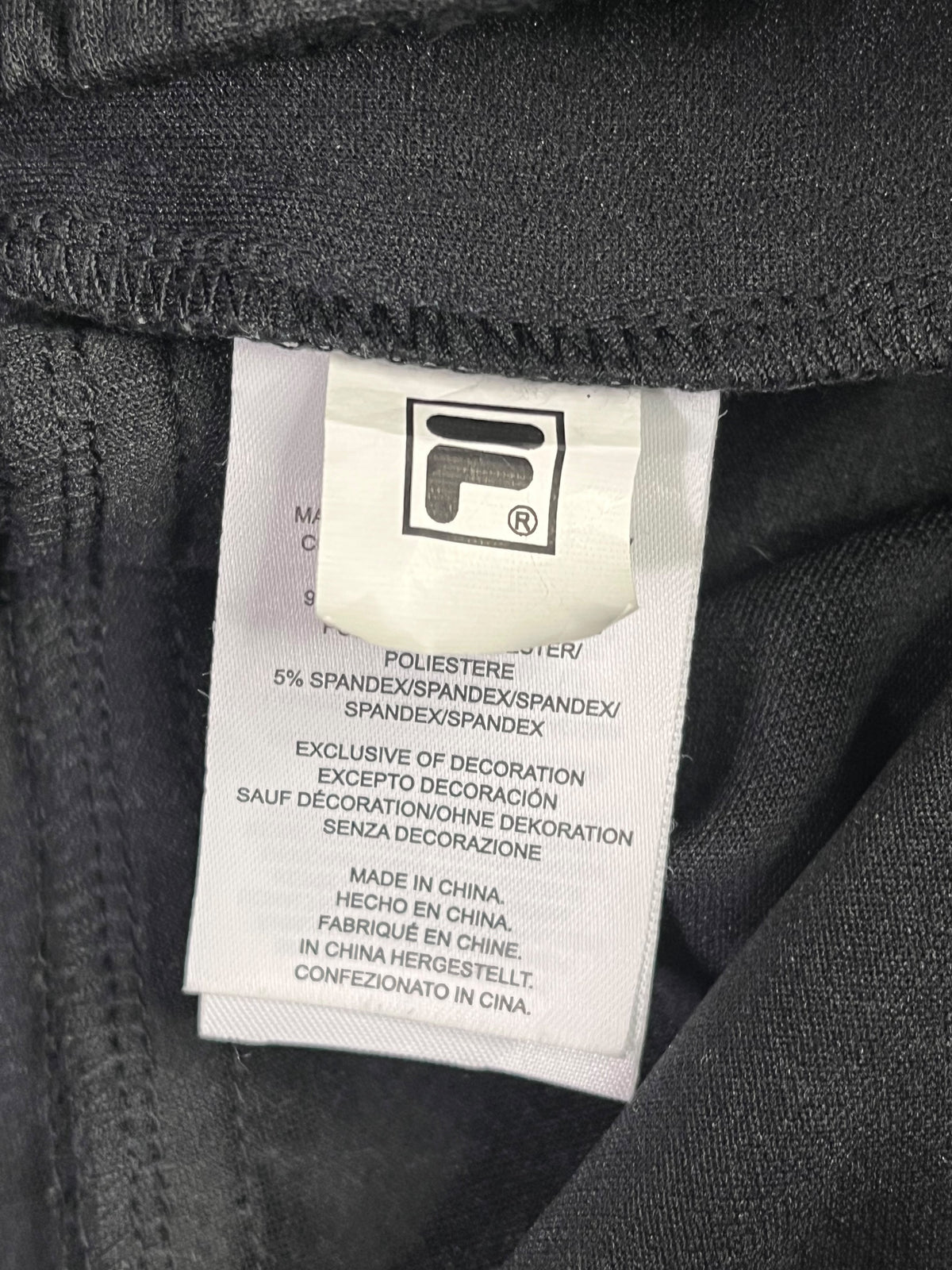 PANTALÓN JOGGER FILA HOMBRE TALLA M NEGRO