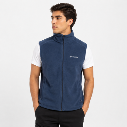 CHALECO POLAR SIN MANGAS COLUMBIA HOMBRE TALLA M AZUL
