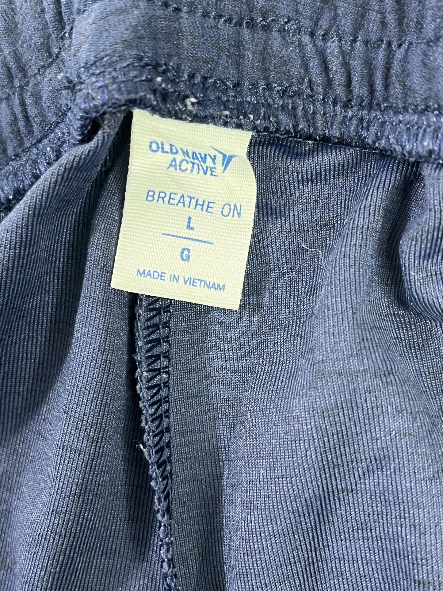PANTALÓN JOGGER OLD NAVY ACTIVE HOMBRE TALLA L AZUL MARINO