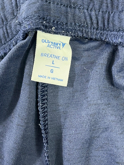 PANTALÓN JOGGER OLD NAVY ACTIVE HOMBRE TALLA L AZUL MARINO