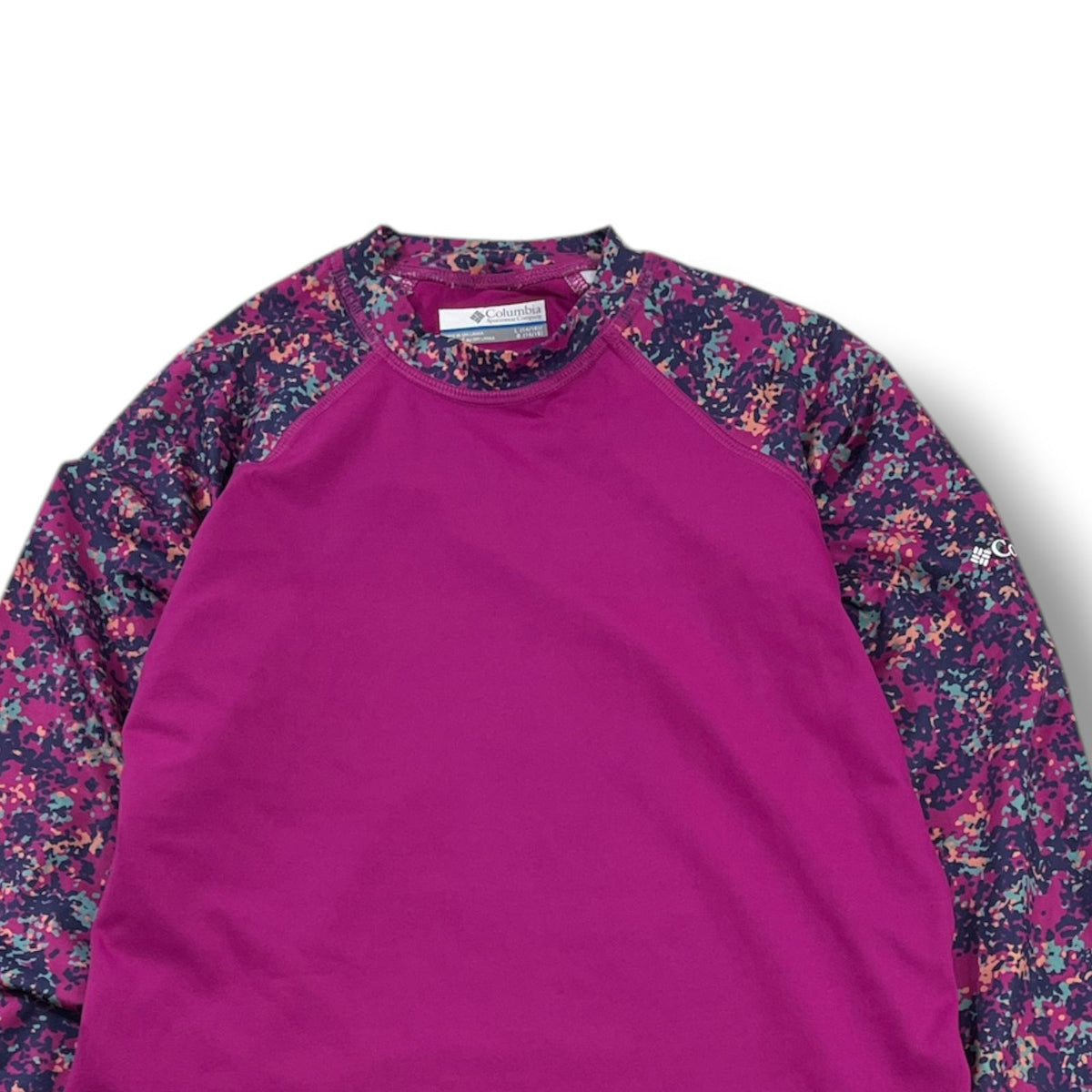POLERA COLUMBIA OMNI-SHADE NIÑA TALLA L (14/16) ROSADA