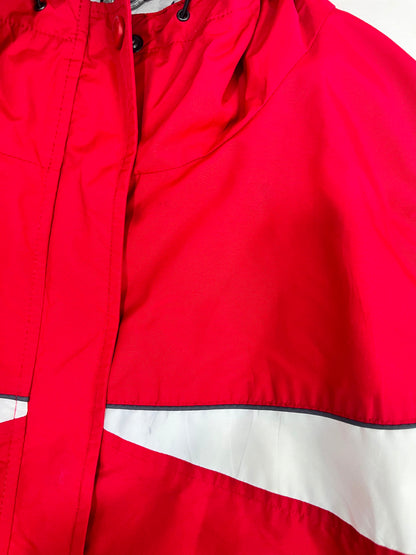 CHAQUETA COLUMBIA MUJER TALLA 2X ROJA CON FORRO POLAR