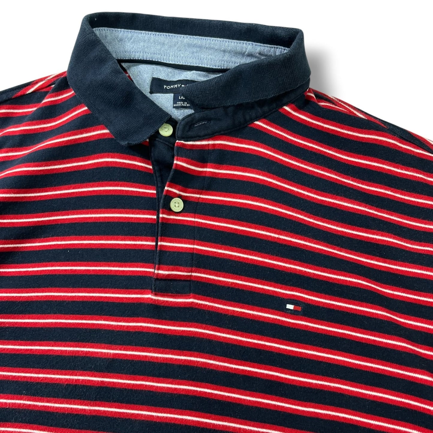 Polera Tommy Hilfiger Rayada Hombre Talla L